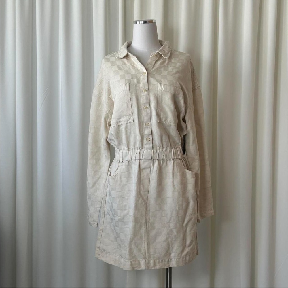 Weekend Los Angeles ADORIA DRESS Checkered Pattern  size Large.